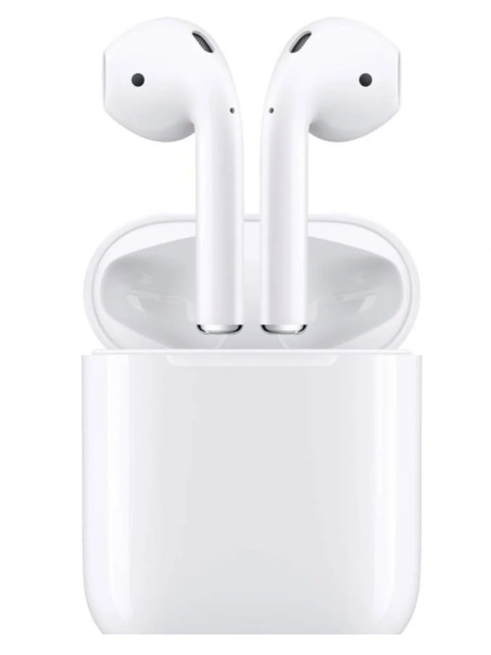 Apple First Generation White Wireless Earbuds with Charging Case and softcover